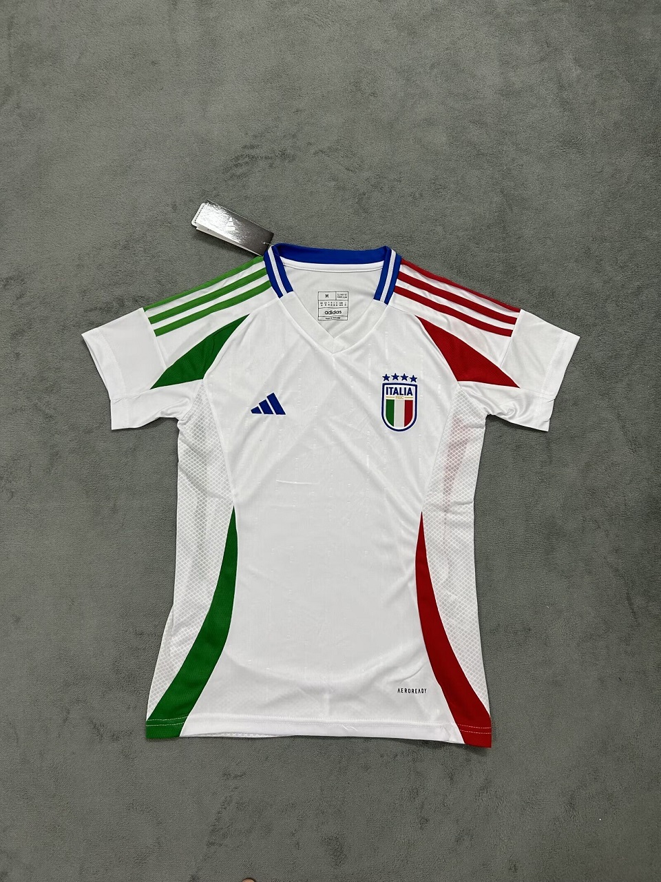 AAA Quality Italy Woman 2024 Euro Away White Soccer Jersey